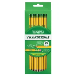 Ticonderoga® Pre-Sharpened #2 Soft Yellow Pencils Set of 30
