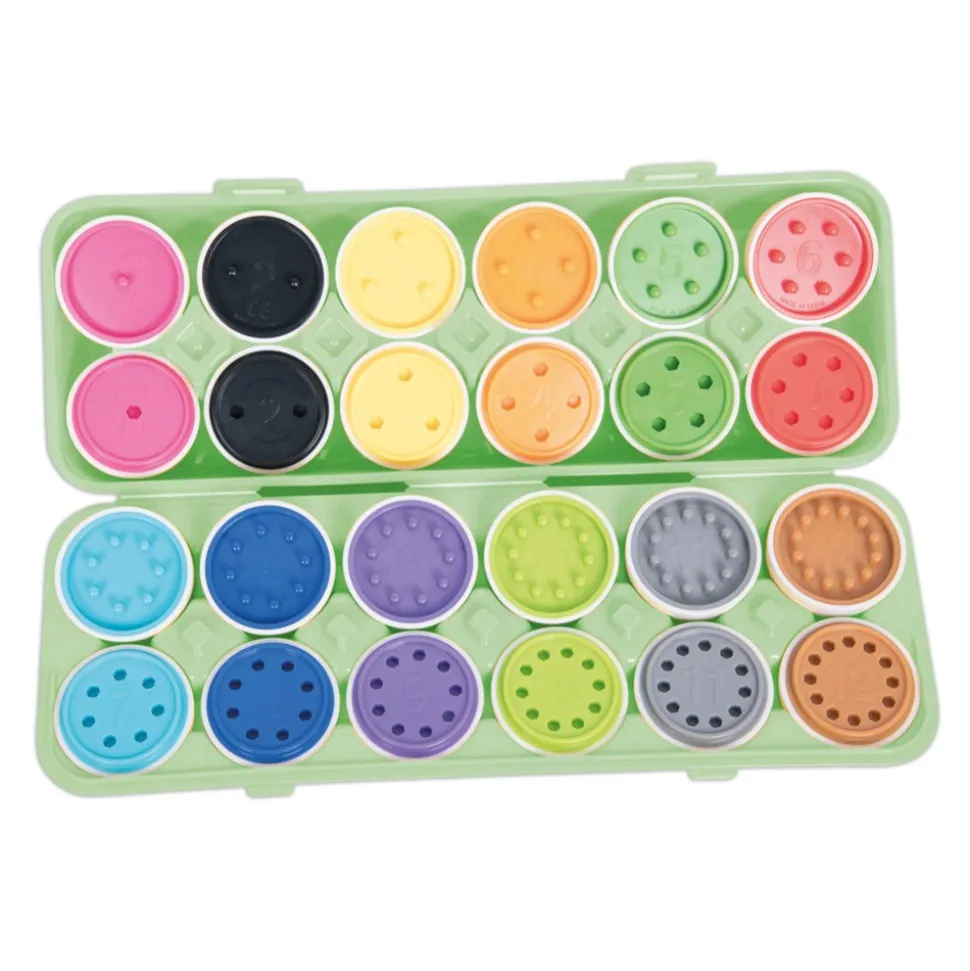 Toddler Brightly Colored Count & Match Eggs