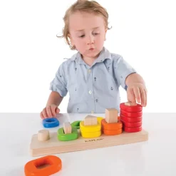 Toddler Shape Sorter, Stacker, and Geometric Puzzle