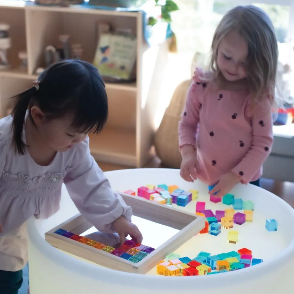 Translucent Cubes with Mirror Tray 100 Pieces