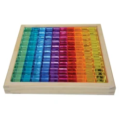 Translucent Cubes with Mirror Tray 100 Pieces