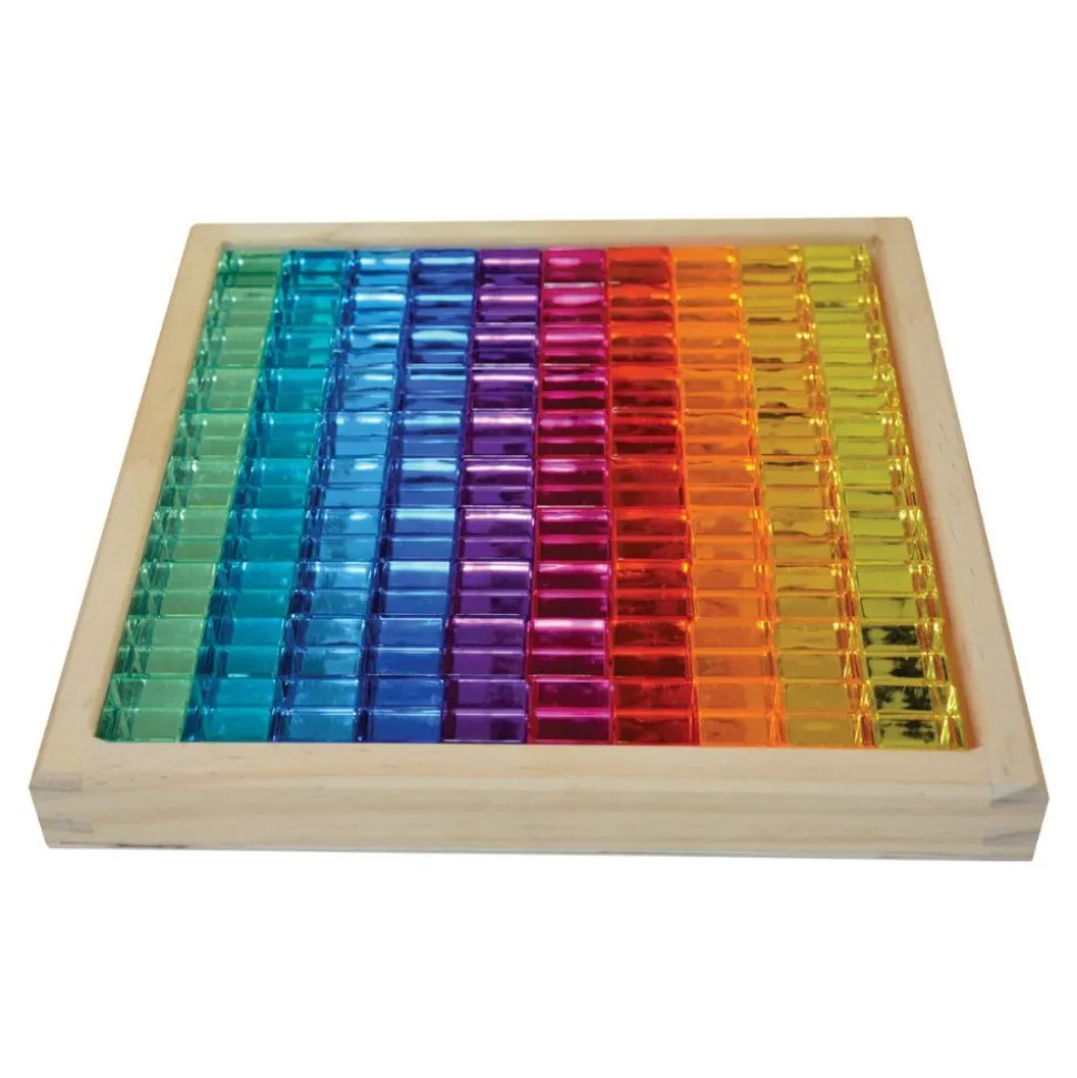 Translucent Cubes with Mirror Tray 100 Pieces