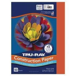 Tru-Ray Premium Heavyweight Multicolor Assortment Construction Paper