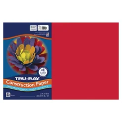 Tru-Ray Premium Heavyweight Multicolor Assortment Construction Paper