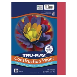Tru-Ray Premium Heavyweight Multicolor Assortment Construction Paper