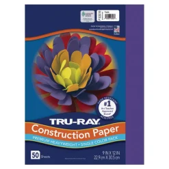 Tru-Ray Premium Heavyweight Multicolor Assortment Construction Paper