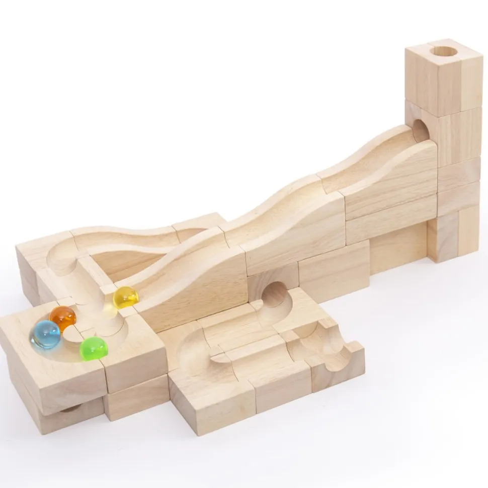 Unit Block Marble Run 40 Piece Set