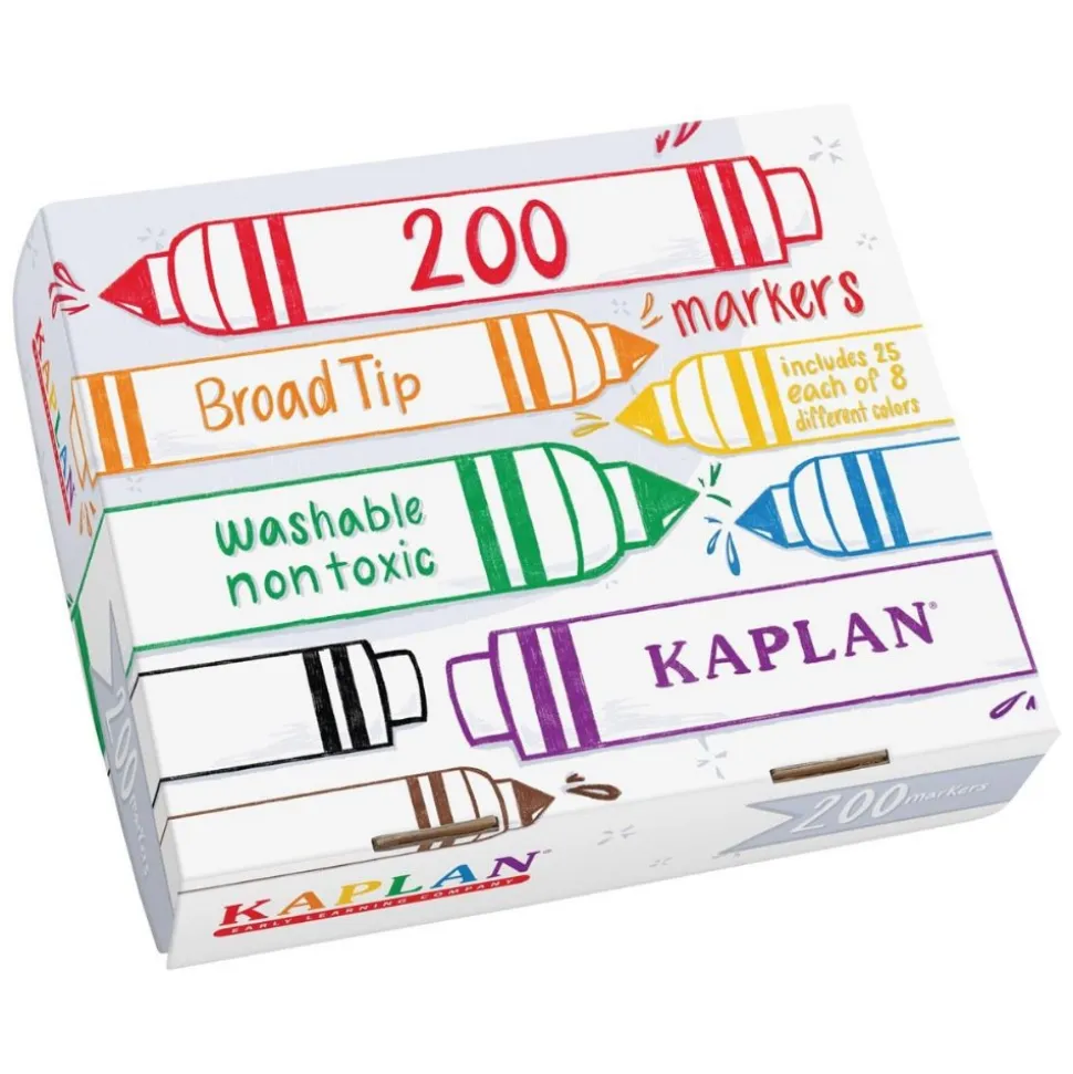 Washable Broad Tip Marker Class Pack 200 Per Box
