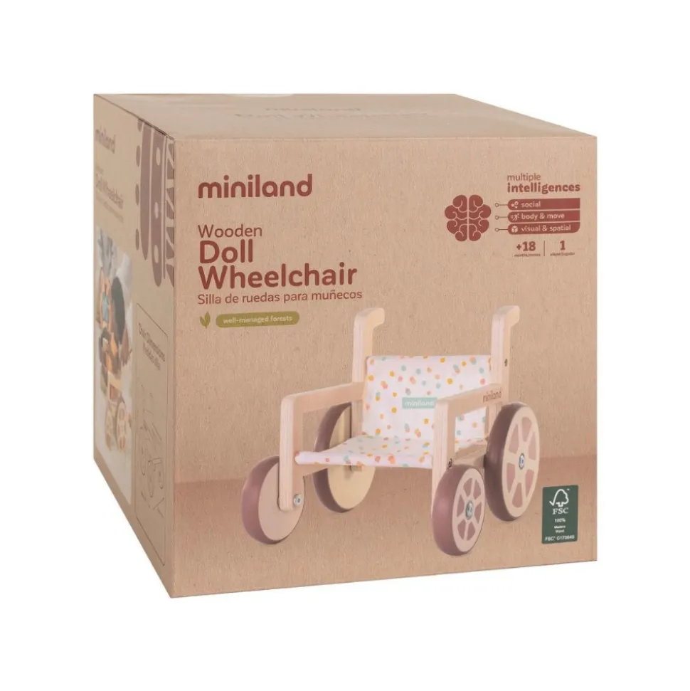 Wheelchair for Dolls Up to 15 Inches