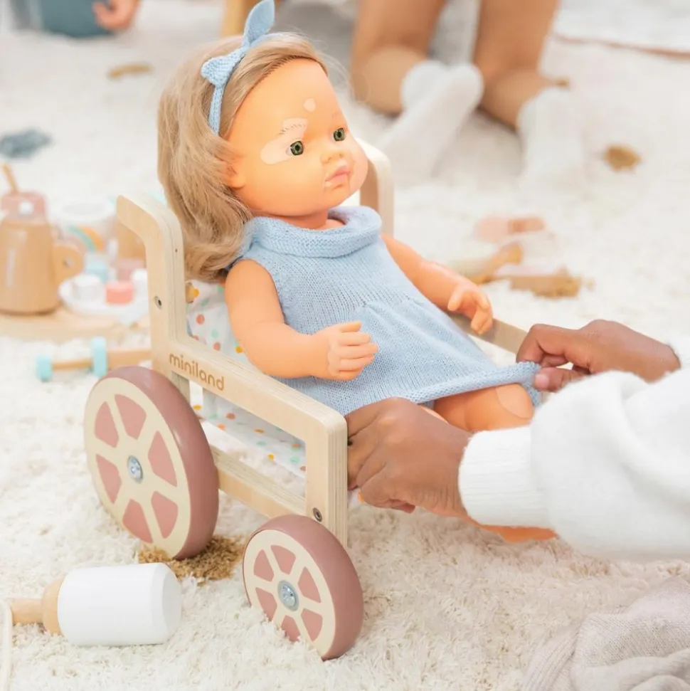 Wheelchair for Dolls Up to 15 Inches
