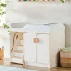 White Changing Table with Stairs