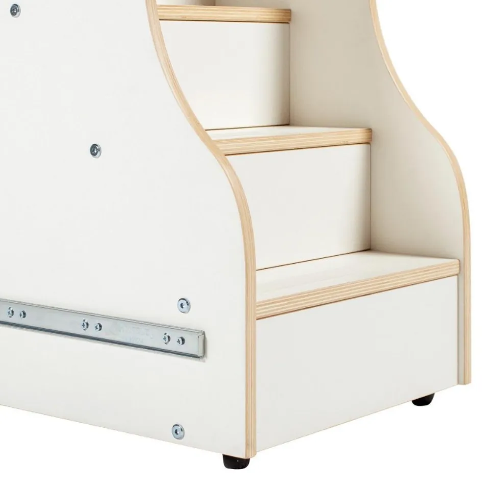 White Changing Table with Stairs