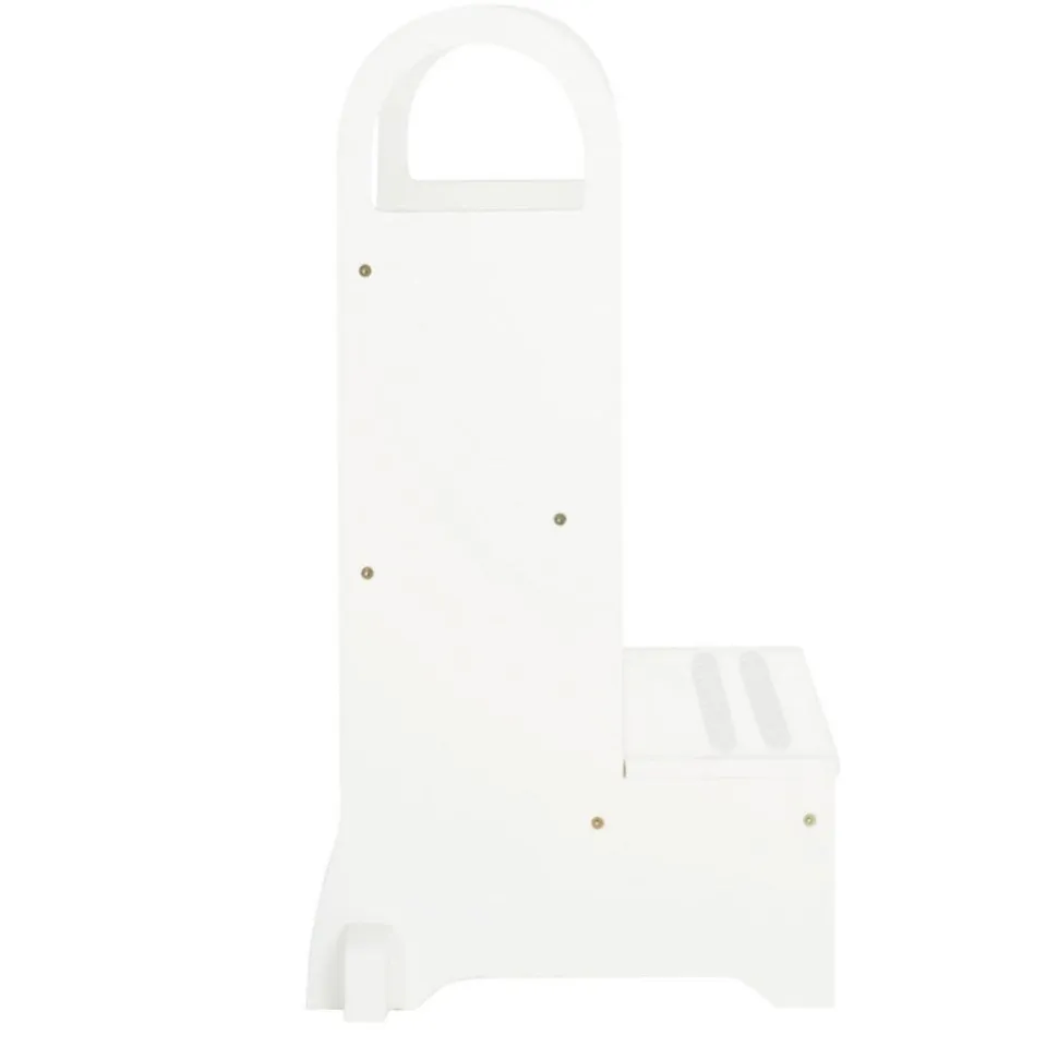 White High Rise Step-Up