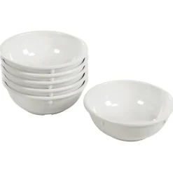 White Melamine Mealtime Serving Set Set of 18