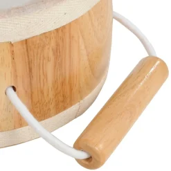 Wooden Barrel Drum with 2 Mallets