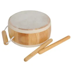 Wooden Barrel Drum with 2 Mallets