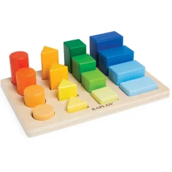 Wooden Colorful Shape and Height Sorter