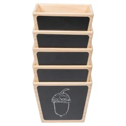 Wooden Sorting Pots Set of 5