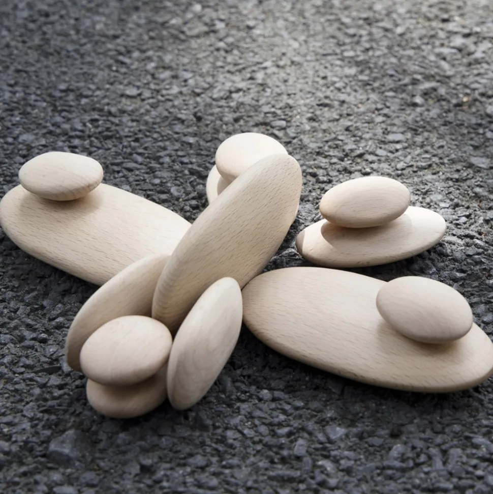 Wood Stackers: River Stones 20 Pieces