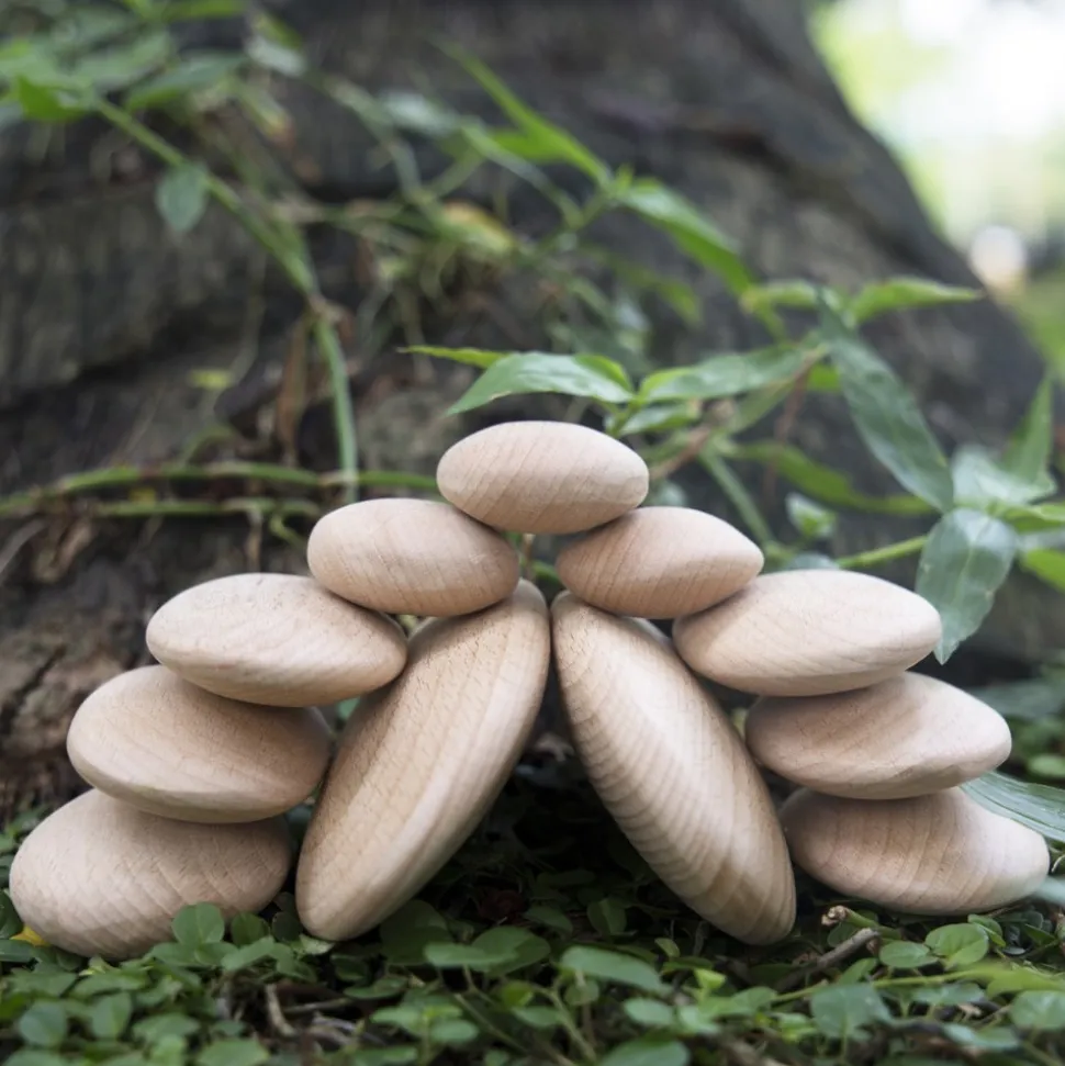 Wood Stackers: River Stones 20 Pieces