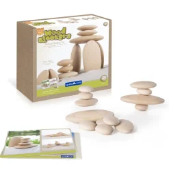Wood Stackers: River Stones 20 Pieces