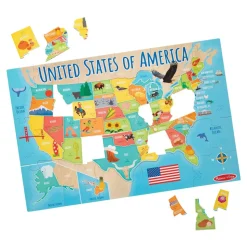 World & US Floor Puzzles